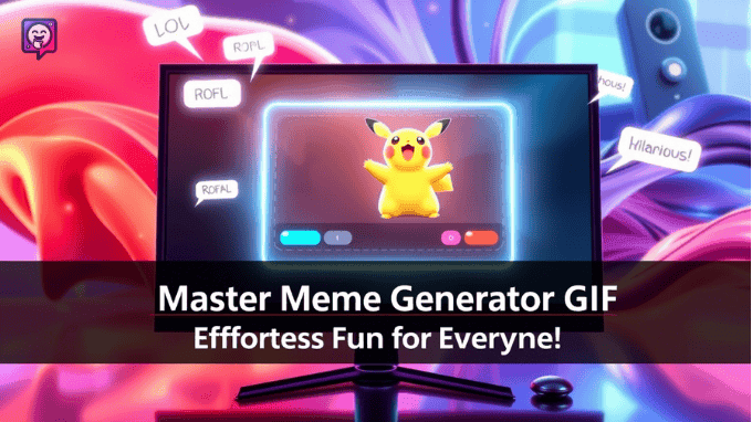 Meme Generator GIF Magic: How to Create Memes That Go Viral Instantly